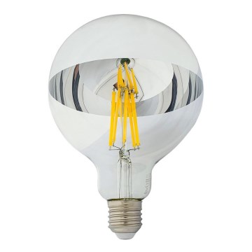 LED-polttimo, jossa peilipallomainen päällys DECOR MIRROR G125 E27/12W/230V 4200K hopea