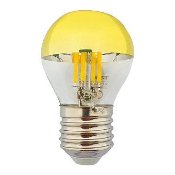 LED-polttimo, jossa peilipallomainen päällys DECOR MIRROR P45 E27/5W/230V 4200K kulta
