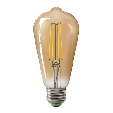 LED-polttimo LEDSTAR AMBER ST64 E27/10W/230V 2200K