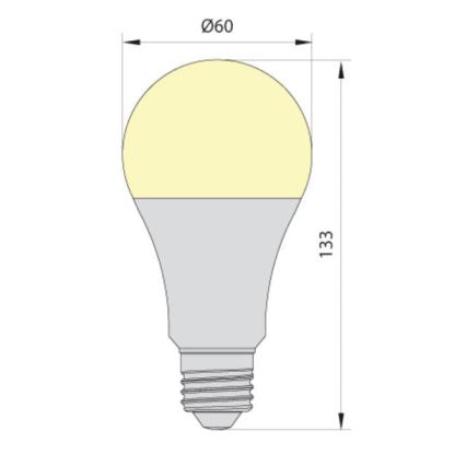 LED-polttimo LEDSTAR ECO A65 E27/20W/230V 4000K