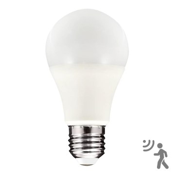 LED-polttimo liike ja hämärätunnistimella A60 E27/8W/230V 3000K