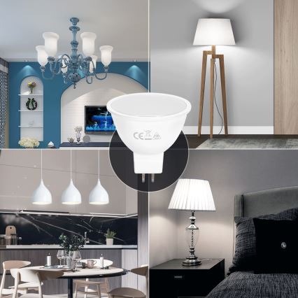 LED-polttimo MR16 GU5,3/4W/12V 6500K - Aigostar
