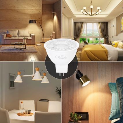 LED-polttimo MR16 GU5,3/6W/12V 3000K - Aigostar