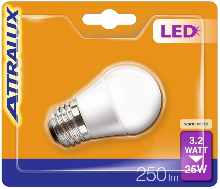 LED-polttimo P45 E27/3,2W/230V 2700K - Attralux