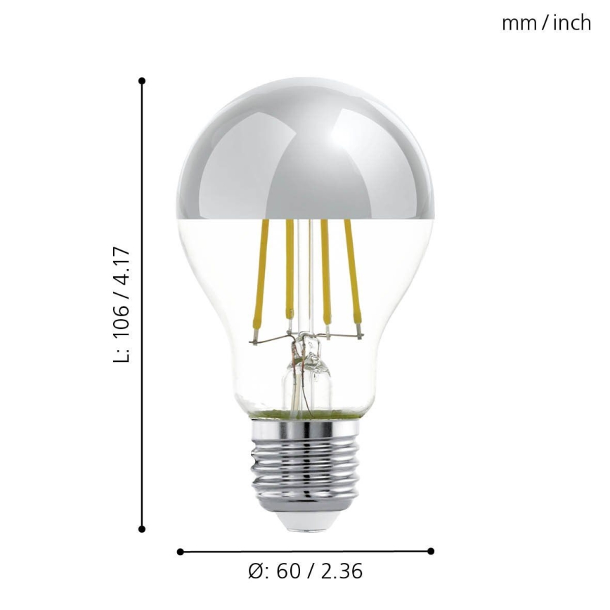 LED-polttimo pallomainen kanta A60 E27/7W/230V 2700K - Eglo 11834