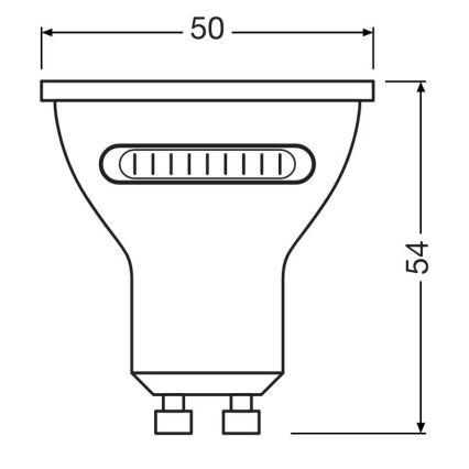 LED-polttimo PAR16 GU10/4,2W/230V 2700/4000/6500K 36° - Osram