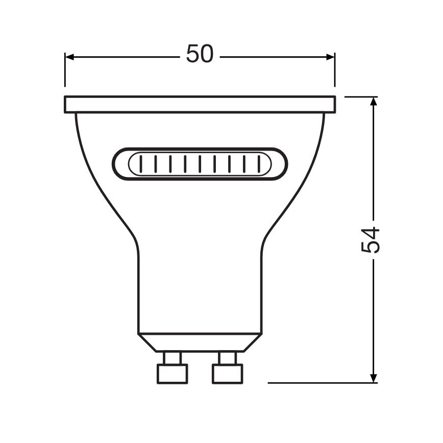 LED-polttimo PAR16 GU10/4,2W/230V 2700/4000/6500K 36° - Osram