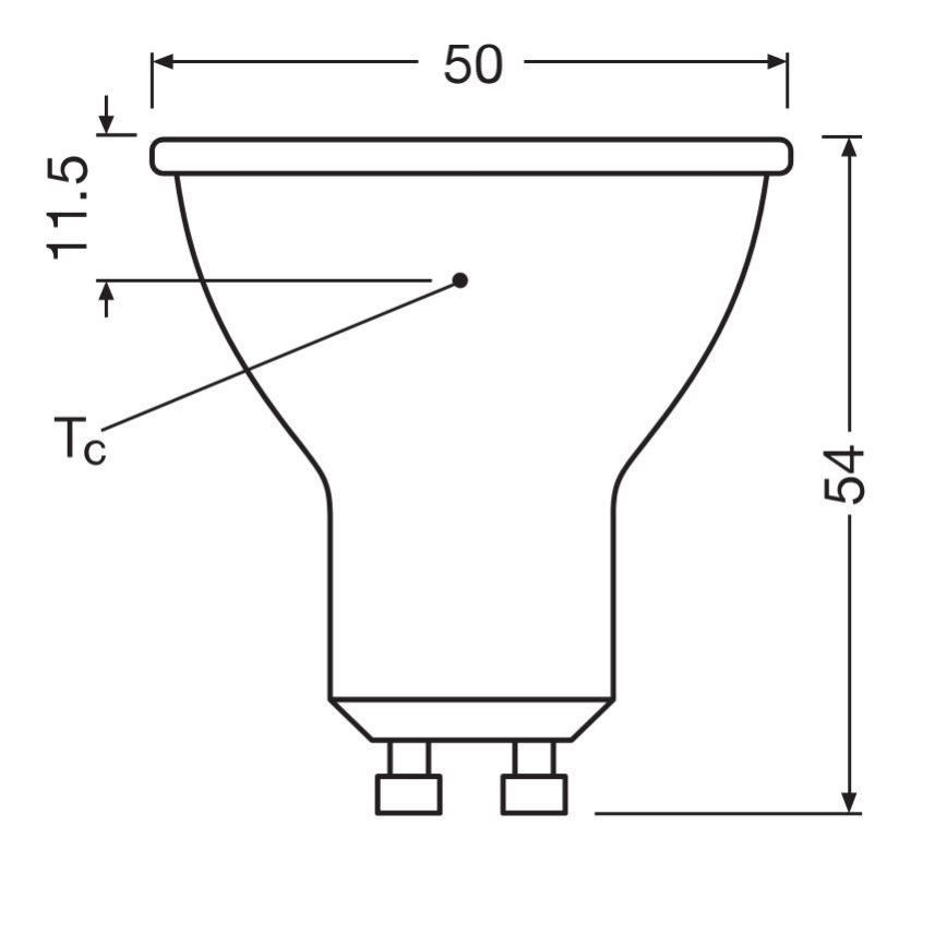 LED-polttimo PAR16 GU10/6,9W/230V 6500K - Osram