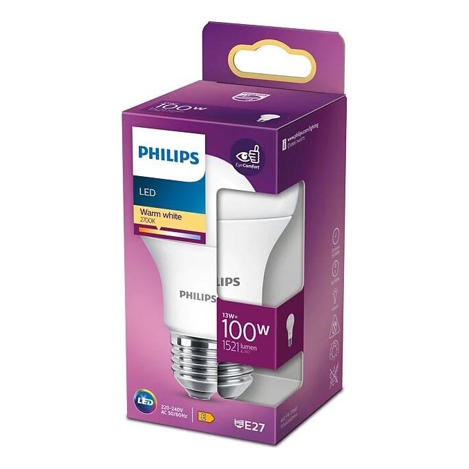 LED-polttimo Philips A60 E27/13W/230V 2700K