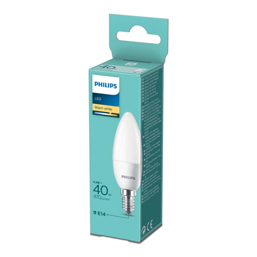 LED-polttimo Philips B35 E14/5,5W/230V 2700K