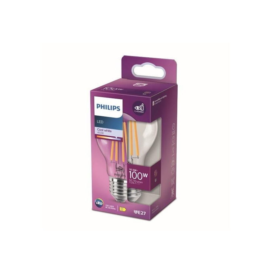LED-polttimo Philips E27/10,5W/230V 4000K