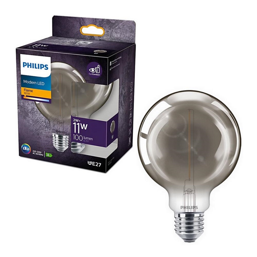 LED-polttimo Philips E27/2W/230V 1800K