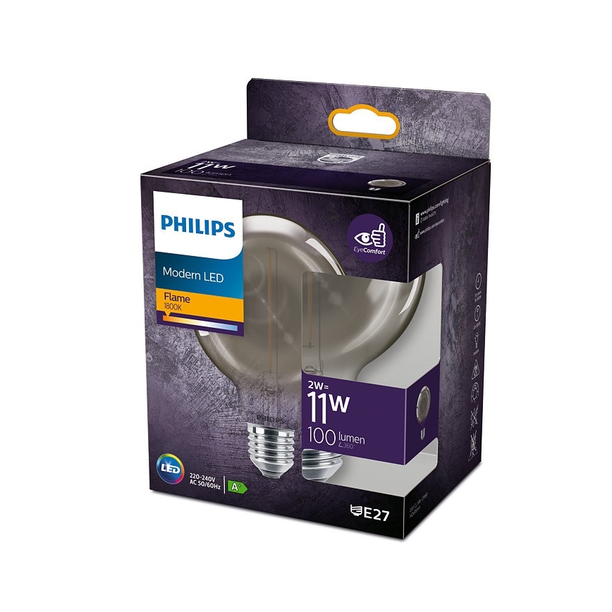 LED-polttimo Philips E27/2W/230V 1800K