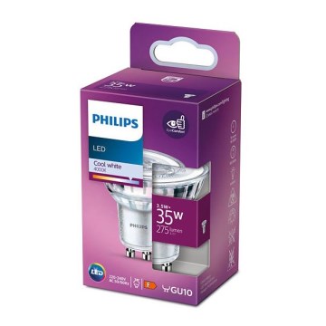 LED-polttimo Philips GU10/3,5W/230V 4000K