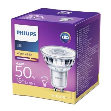 LED-polttimo Philips GU10/4,6W/230V 2700K