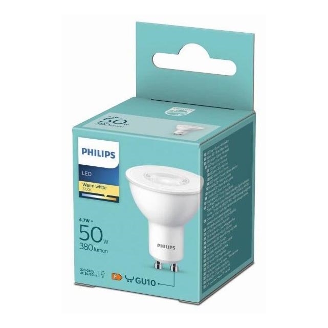 LED-polttimo Philips GU10/4,7W/230V 2700K