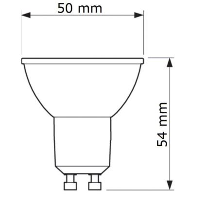 LED-polttimo Philips GU10/6,7W/230V 6500K
