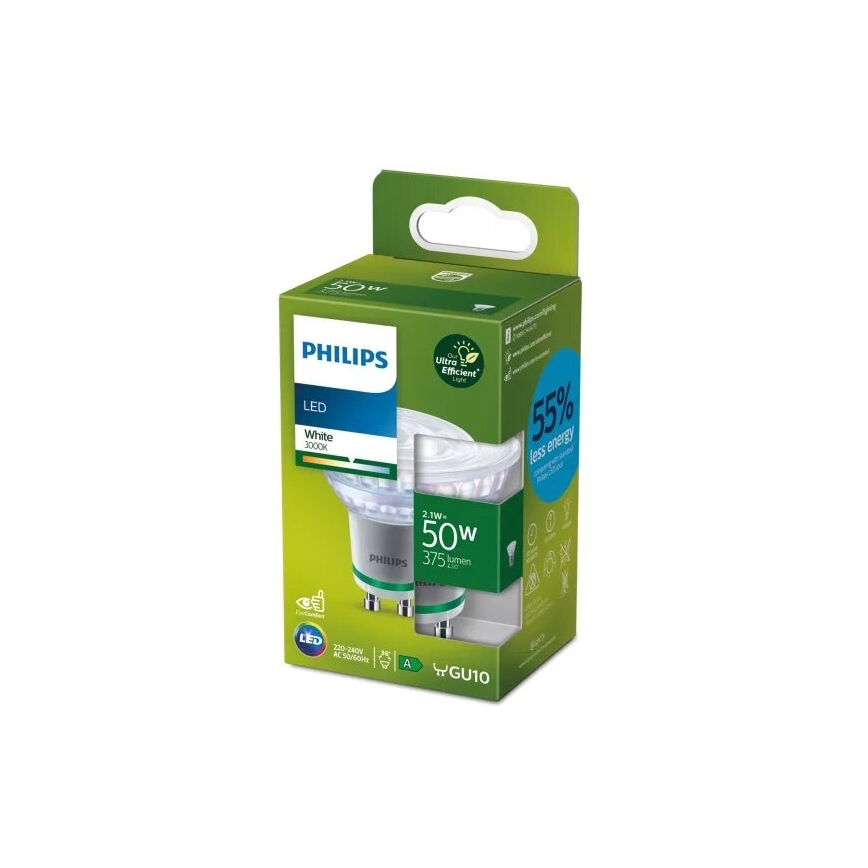 LED-polttimo Philips PAR16 GU10/2,1W/230V 3000K