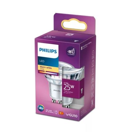 LED-polttimo Philips PAR16 GU10/2,7W/230V 2700K