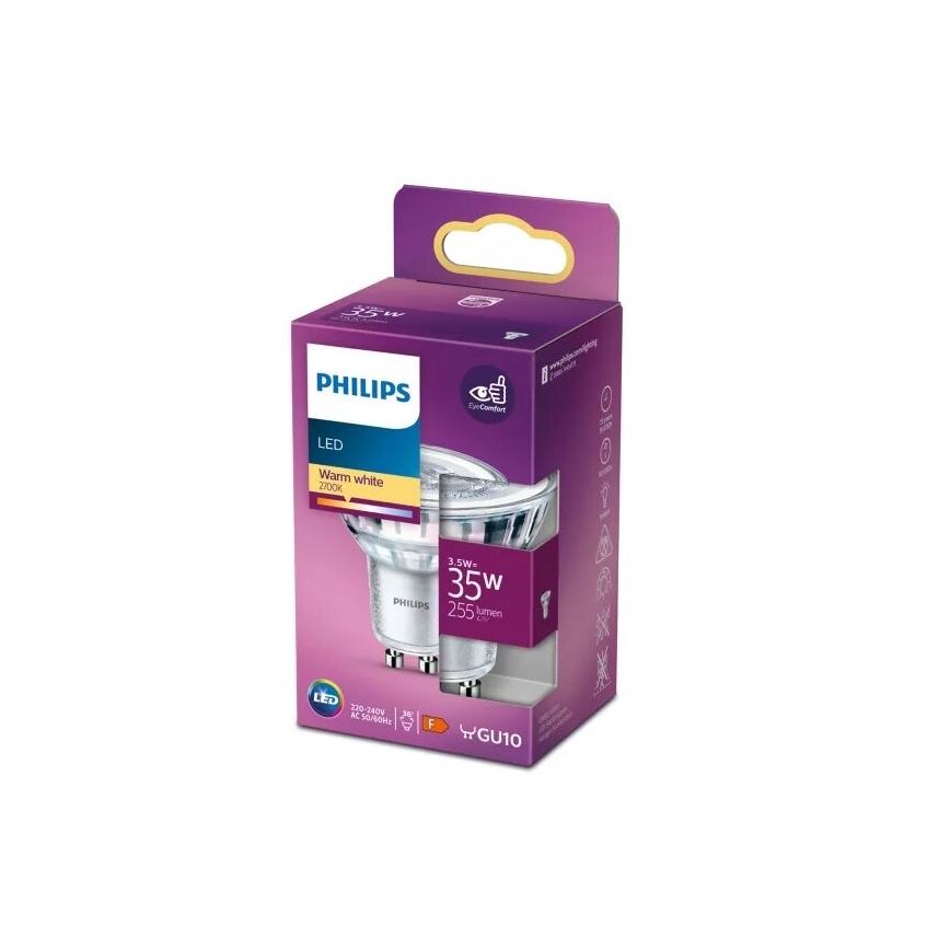 LED-polttimo Philips PAR16 GU10/3,5W/230V 2700K