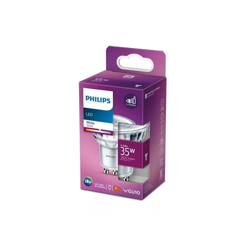 LED-polttimo Philips PAR16 GU10/3,5W/230V 3000K