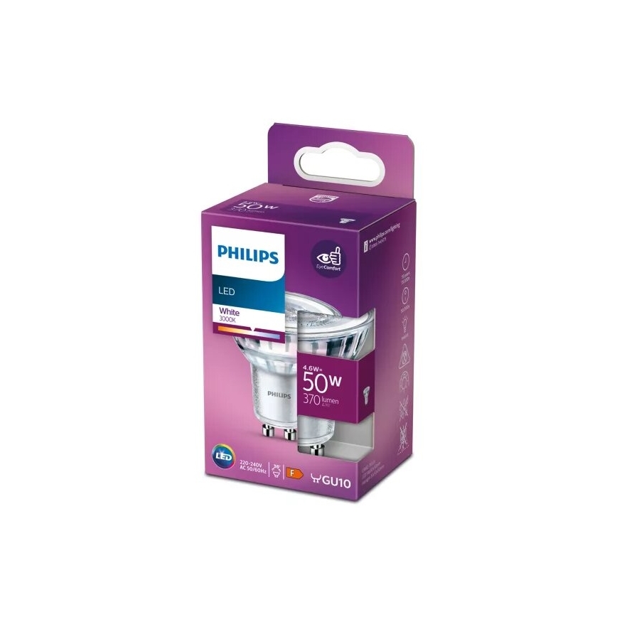 LED-polttimo Philips PAR16 GU10/4,6W/230V 3000K