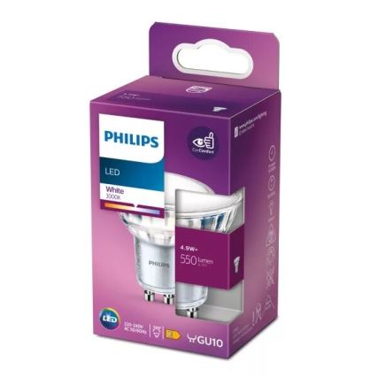 LED-polttimo Philips PAR16 GU10/4,9W/230V 3000K