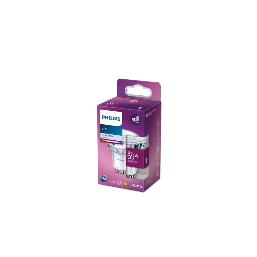 LED-polttimo Philips PAR16 GU10/4,9W/230V 4000K