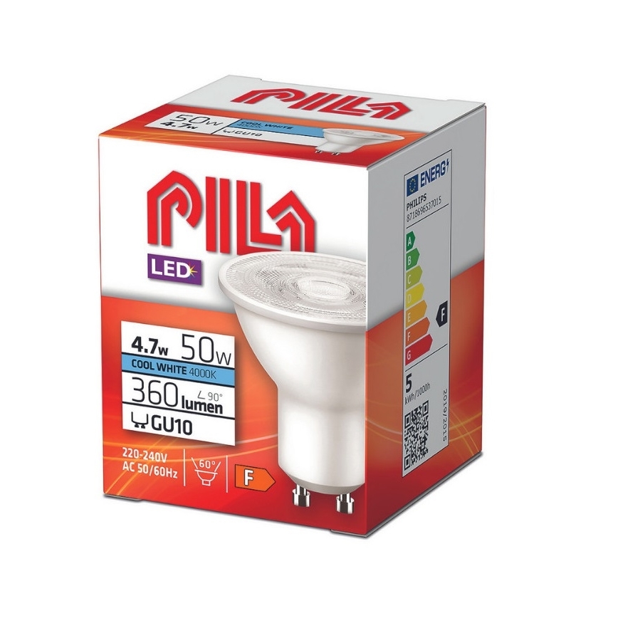 LED-polttimo Philips Pila PAR16 GU10/4,7W/230V 4000K