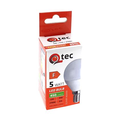 LED-polttimo Qtec P45 E14/5W/230V 2700K