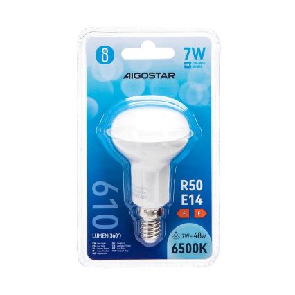 LED-polttimo R50 E14/7W/230V 6500K - Aigostar