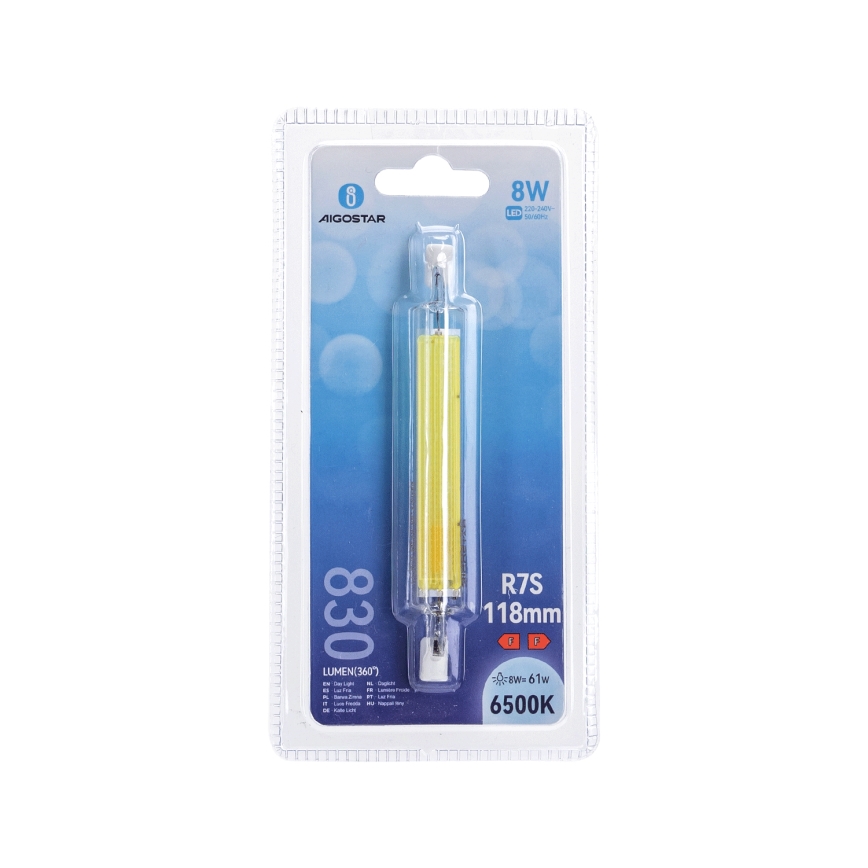 LED-polttimo R7s/8W/230V 6500K - Aigostar