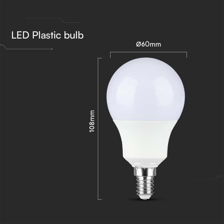 LED-polttimo SAMSUNG CHIP A60 E14/8,5W/230V 6500K