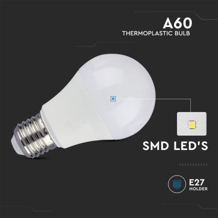 LED-polttimo SAMSUNG CHIP A60 E27/8,5W/230V 3000K