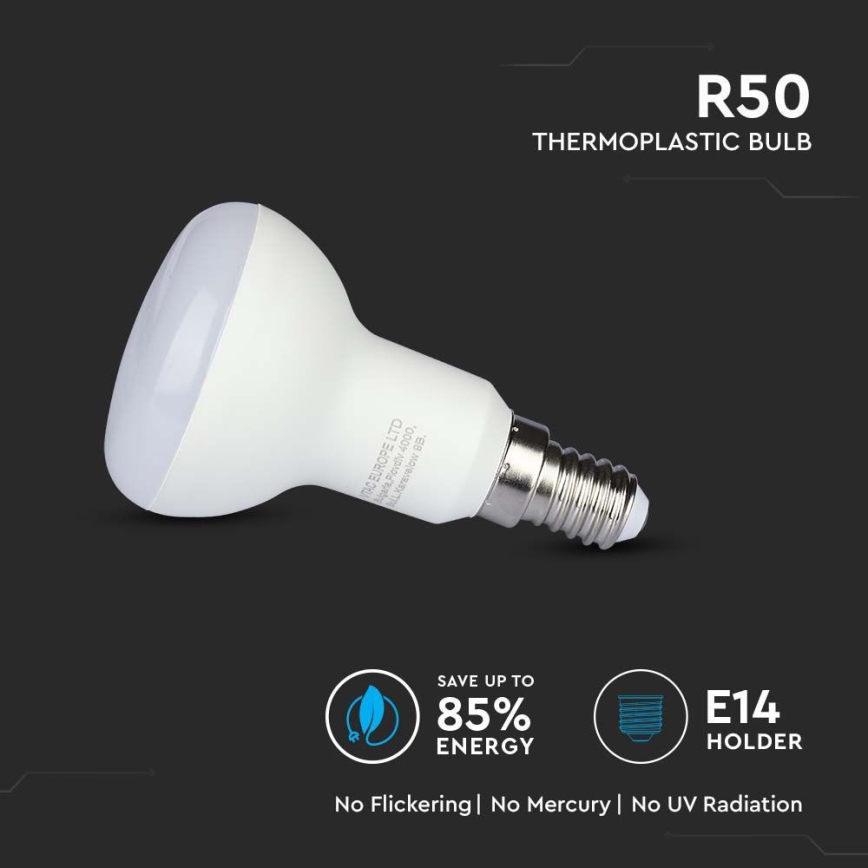 LED-polttimo SAMSUNG CHIP R50 E14/4,8W/230V 6500K
