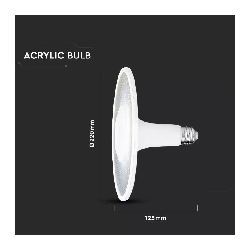 LED-polttimo SAMSUNG CHIP UFO E27/18W/230V 120° 6400K
