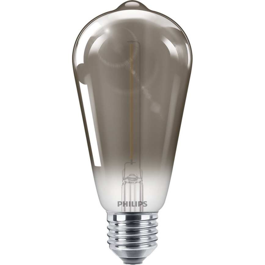 LED-polttimo SMOKY VINTAGE Philips ST64 E27/2,3W/230V 2700K