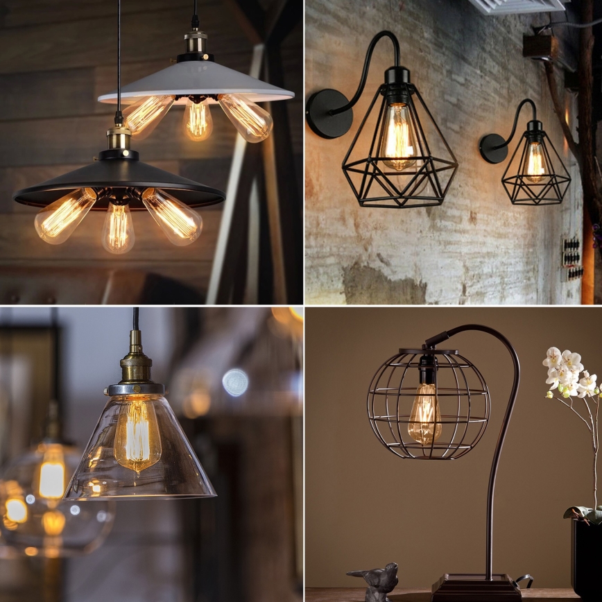 LED Polttimo ST64 E27/8W/230V 2200K - Aigostar