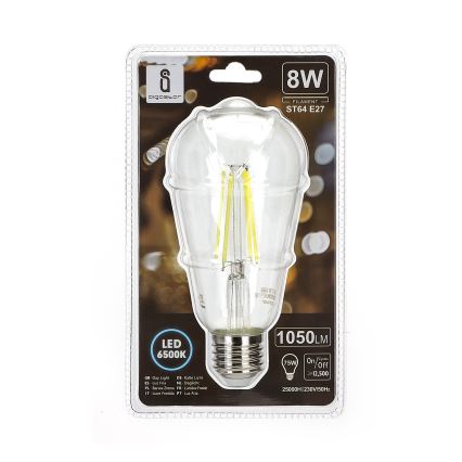 LED-polttimo ST64 E27/8W/230V 6500K - Aigostar