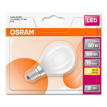 LED-polttimo STAR E14/6,5W/230V 2700K - Osram