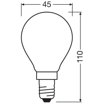 LED-polttimo STAR E14/6,5W/230V 2700K - Osram