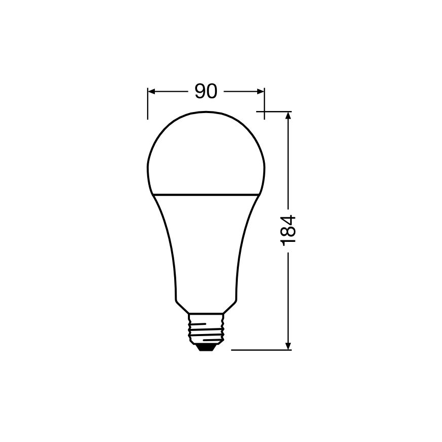 LED-polttimo STAR E27/24,9W/230V 2700K - Osram