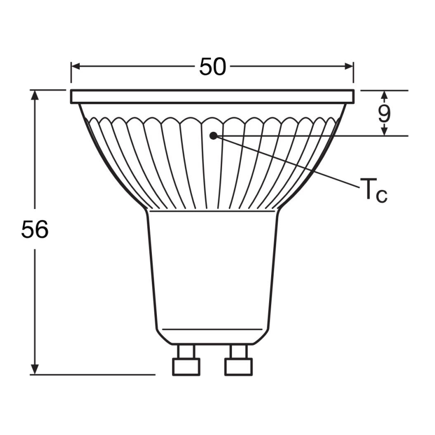 LED-polttimo STAR PAR16 GU10/4,3W/230V 2700K 120° - Osram