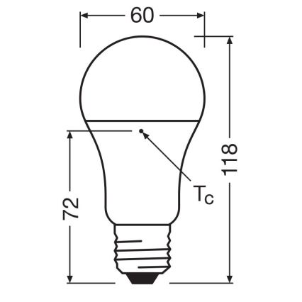 LED Polttimo valmistettu kierrätysmuovista A100 E27/14W/230V 4000K - Osram
