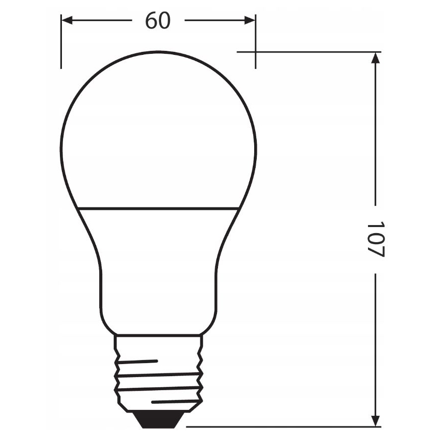 LED Polttimo valmistettu kierrätysmuovista A60 E27/8,5W/230V 4000K - Ledvance