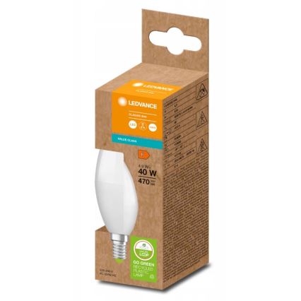 LED Polttimo valmistettu kierrätysmuovista B40 E14/4,9W/230V 4000K - Ledvance