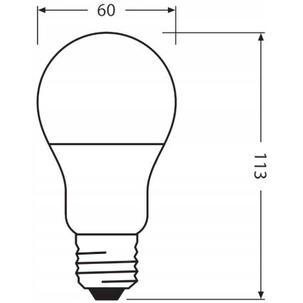 LED Polttimo valmistettu kierrätysmuovista E27/10W/230V 2700K - Ledvance