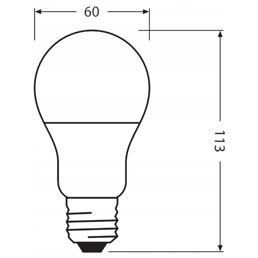 LED Polttimo valmistettu kierrätysmuovista E27/10W/230V 2700K - Ledvance