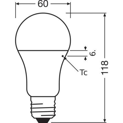 LED-polttimo VALUE A100 E27/13W/230V 4000K - Osram