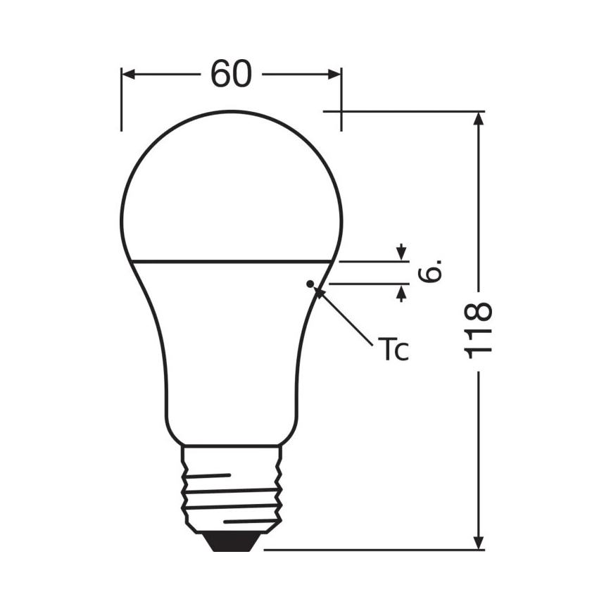 LED-polttimo VALUE A100 E27/13W/230V 4000K - Osram
